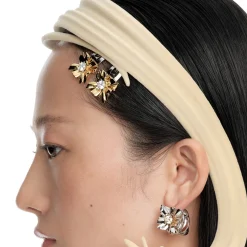 Ripple / Square Flower Hair Clip