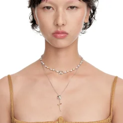 Ripple / Square Flower Leaf Chocker