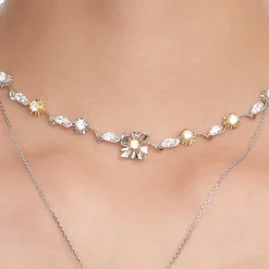 Ripple / Square Flower Leaf Chocker