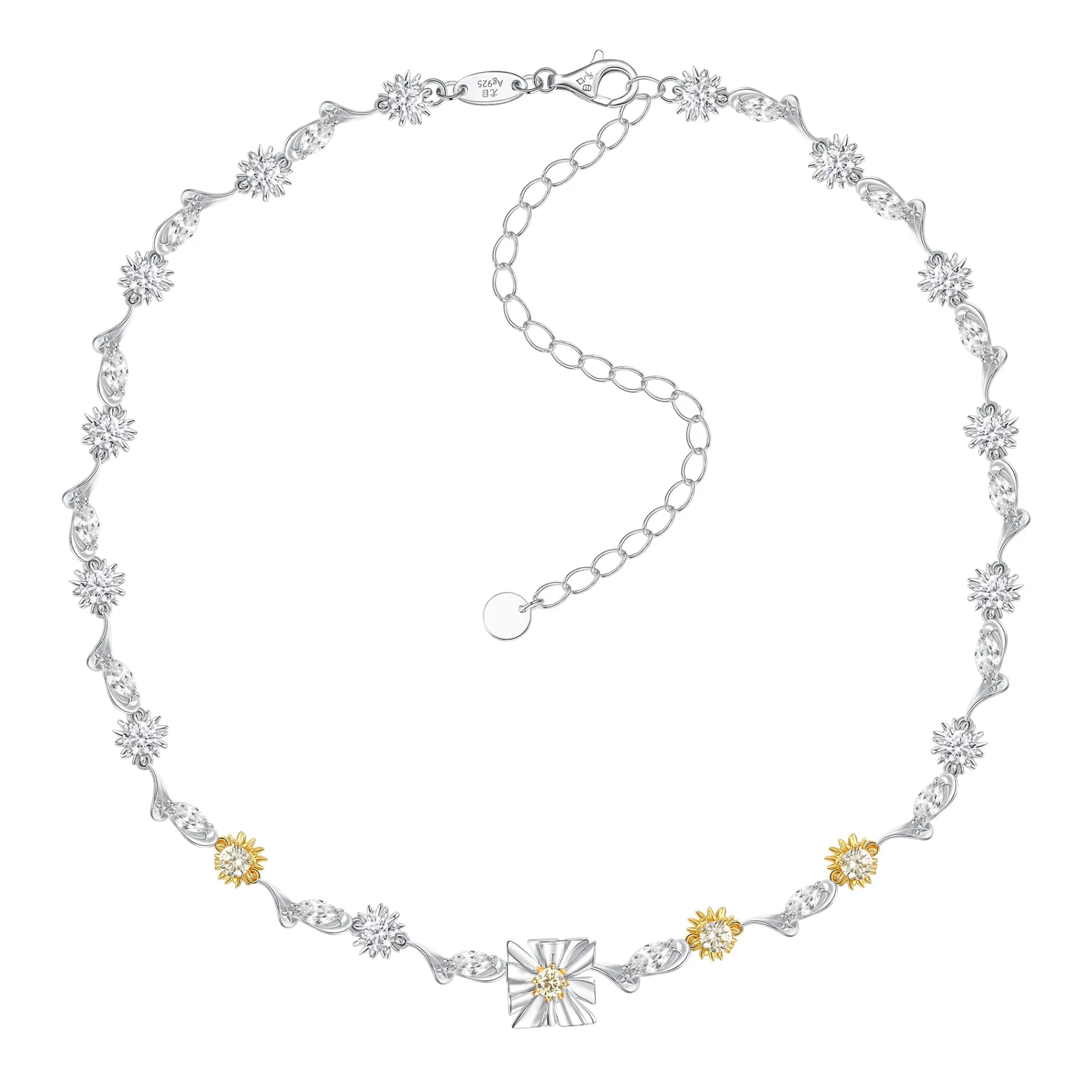 Ripple / Square Flower Leaf Chocker