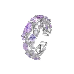 Ripple / Zircon pave Ear Hook