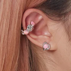 Tasty / Opal Melting Heart Earrings