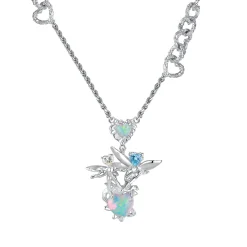 Tasty / Opal Melting Heart Fairy Necklace