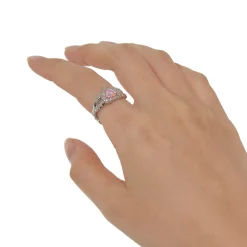 Tasty / Opal Tinfoil Heart Ring