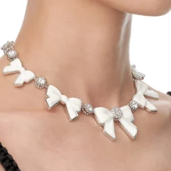 YVMIN X SHUSHUTONG / Ceramic Bowknot Gemstone Necklace
