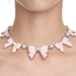 YVMIN X SHUSHUTONG / Ceramic Bowknot Gemstone Necklace