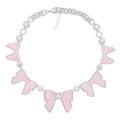 YVMIN X SHUSHUTONG / Ceramic Bowknot Gemstone Necklace