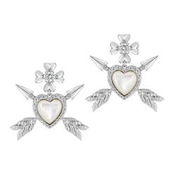YVMIN X SHUSHUTONG / Double Arrow Heart Earring