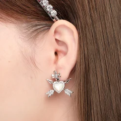 YVMIN X SHUSHUTONG / Double Arrow Heart Earring