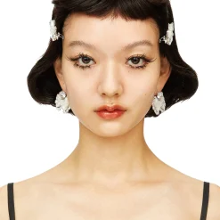 YVMIN X SHUSHUTONG / Double Jeweled Sculpture Bowknot Hair Clip