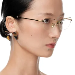 YVMIN X SHUSHUTONG / Gemstone Bow Metal Glasses