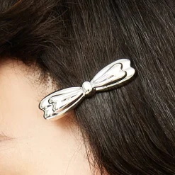 YVMIN X SHUSHUTONG / Metal Bow Silver Hair Pin