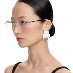 YVMIN X SHUSHUTONG / Natural Stone Square Bowknot Earring