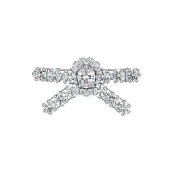 YVMIN X SHUSHUTONG / Pave Gemstone Bow Hair Pin