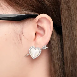 YVMIN X SHUSHUTONG / Single Arrow Heart Earring